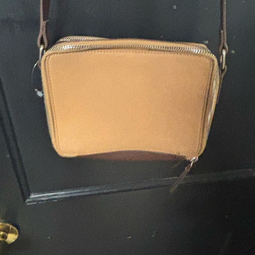Tan Leather Crossbody Bag